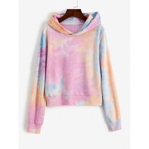 Tie Dye Loose Pullover Hoodie