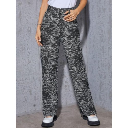 Embroidered High Rise Baggy Slouchy Jeans