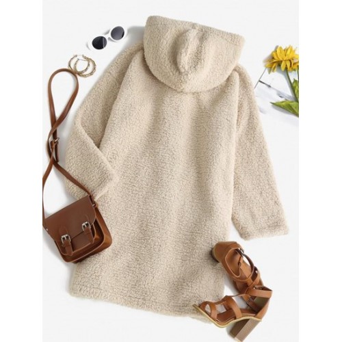 Fluffy Hooded Teddy Coat