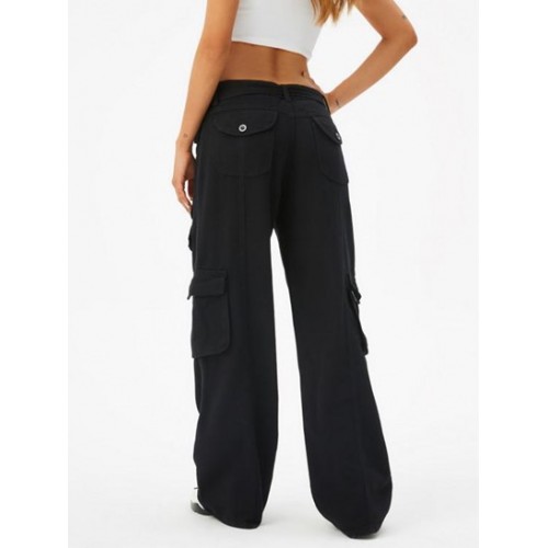 Belted Cargo Baggy Jeans