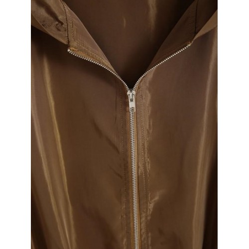 Drawstring Hooded Zip Up Jacket