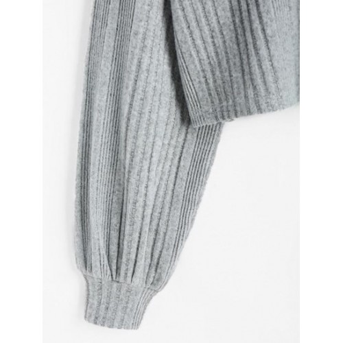 Marled Loose Polo Knitwear