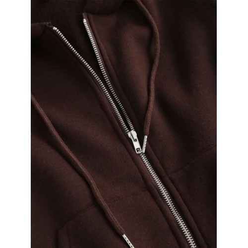 Zip Up Fleece-lined Sleeveless Hoodie