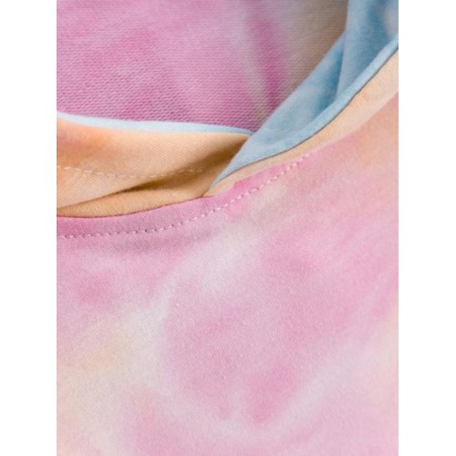 Tie Dye Loose Pullover Hoodie