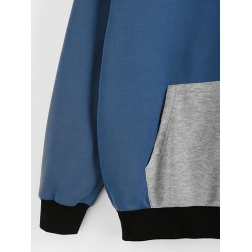 Oversized Colorblock Hoodie