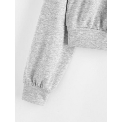 Drop Shoulder Double Zipper Sweatshirt