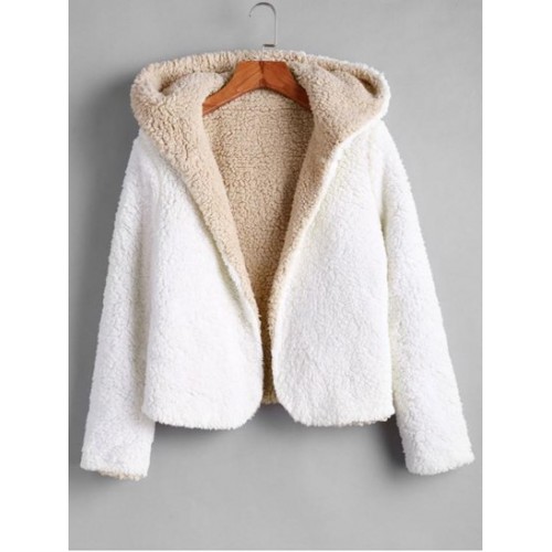 X Alexis Ricecakes Hooded Reversible Teddy Coat